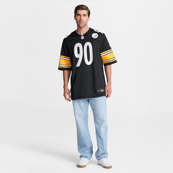 T.J. Watt Game Jersey Black 8