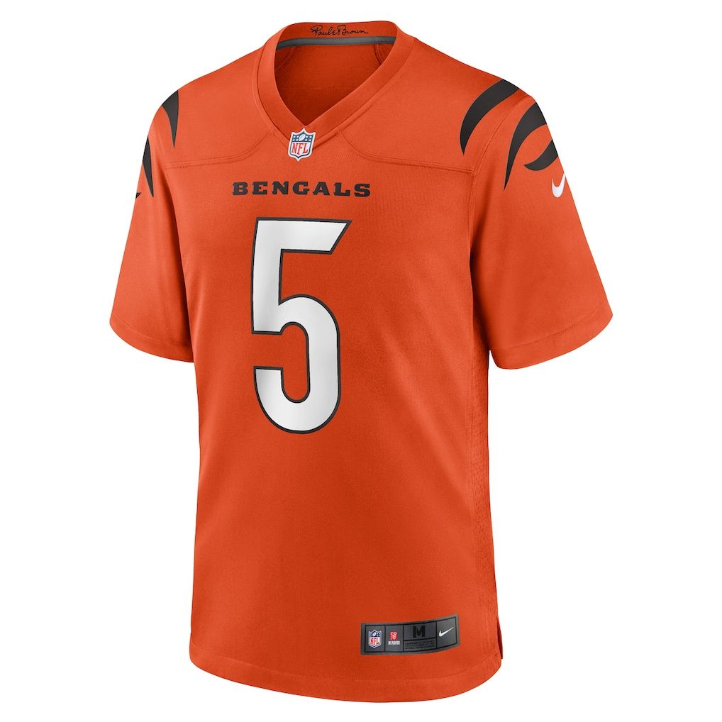 Tee Higgins Alternate Game Jersey Orange 3