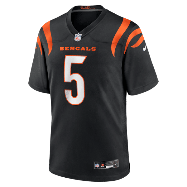 Tee Higgins Game Jersey Black 3