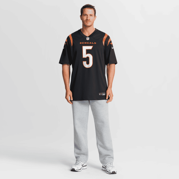 Tee Higgins Game Jersey Black 8