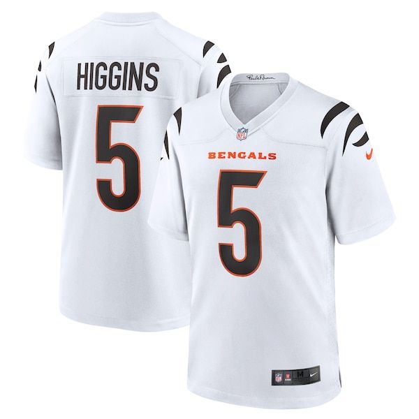 Tee Higgins Game Jersey White 2