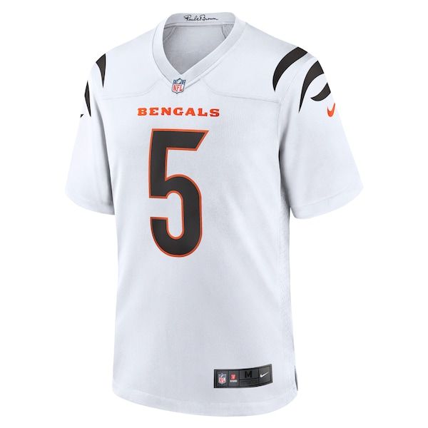 Tee Higgins Game Jersey White 3