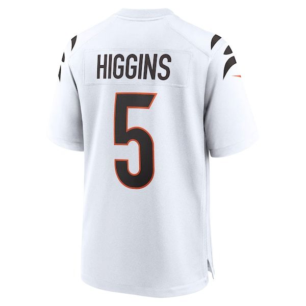 Tee Higgins Game Jersey White 4