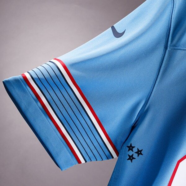 Custom Game Jersey Light Blue 6
