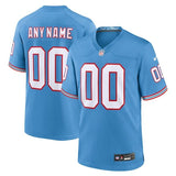 Throwback Custom Game Jersey Light Blue
