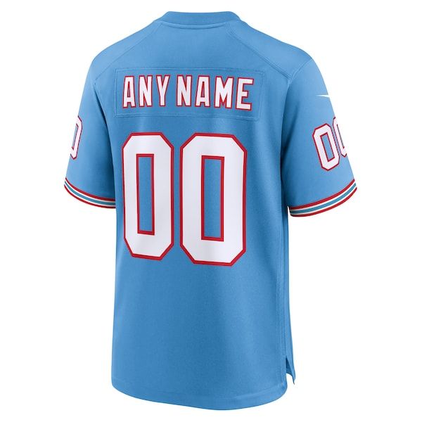 Throwback Custom Game Jersey Light Blue 4