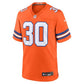 Terrell Davis Mile High Collection 1977 Throwback Retired Player Game Jersey Orange 3