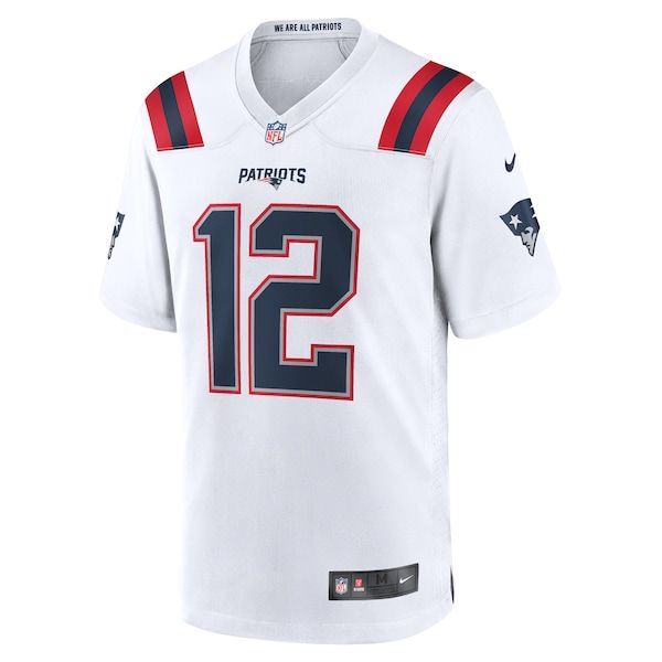 Tom Brady Retired Game Jersey White 3