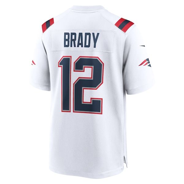 Tom Brady Retired Game Jersey White 4