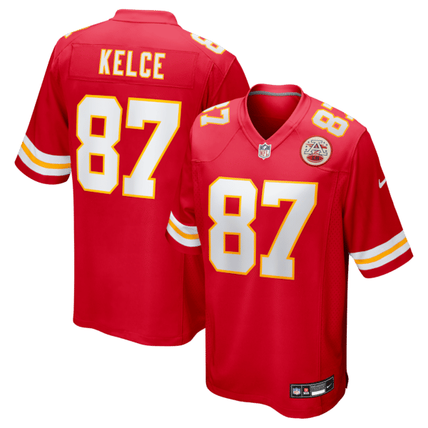 Travis Kelce Game Jersey Red 2
