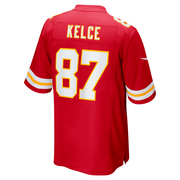 Travis Kelce Game Jersey Red 4
