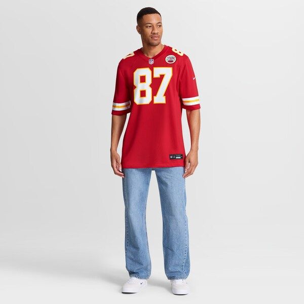 Travis Kelce Game Jersey Red 8