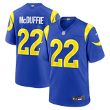 Trent McDuffie Game Jersey Royal