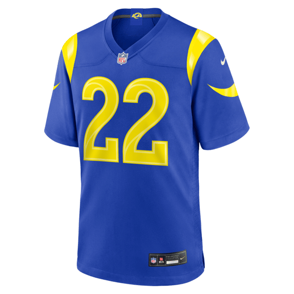Trent McDuffie Game Jersey Royal 3