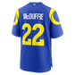 Trent McDuffie Game Jersey Royal 4