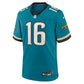 Trevor Lawrence Game Jersey Teal 3