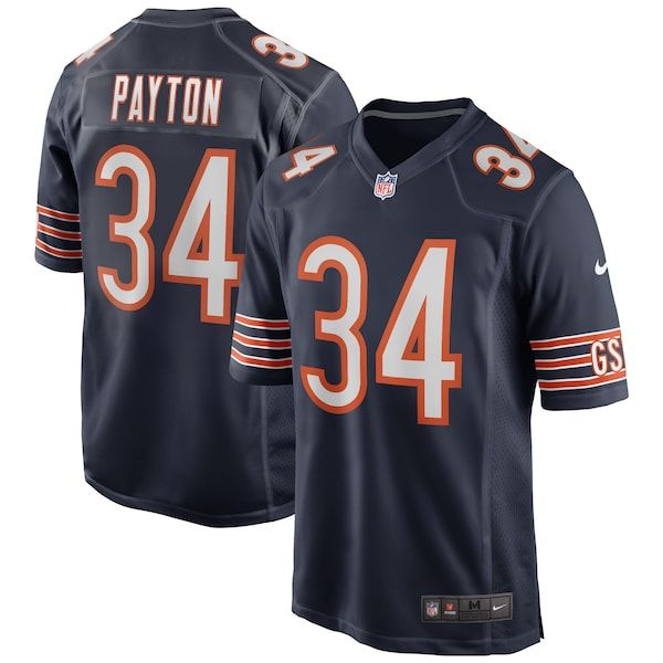 Walter Payton Game Retired Player Jersey Navy 2