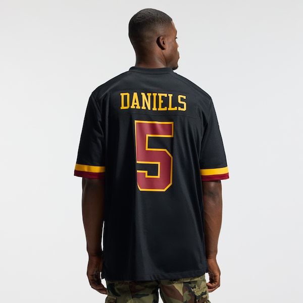 Jayden Daniels Alternate Game Jersey Black 4