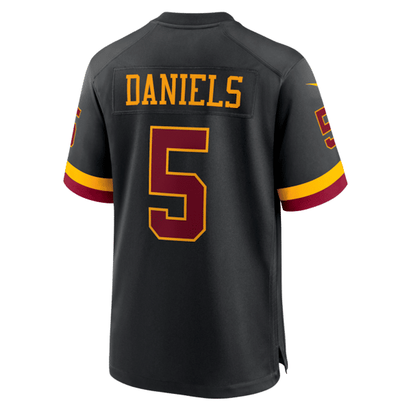 Jayden Daniels Alternate Game Jersey Black 8