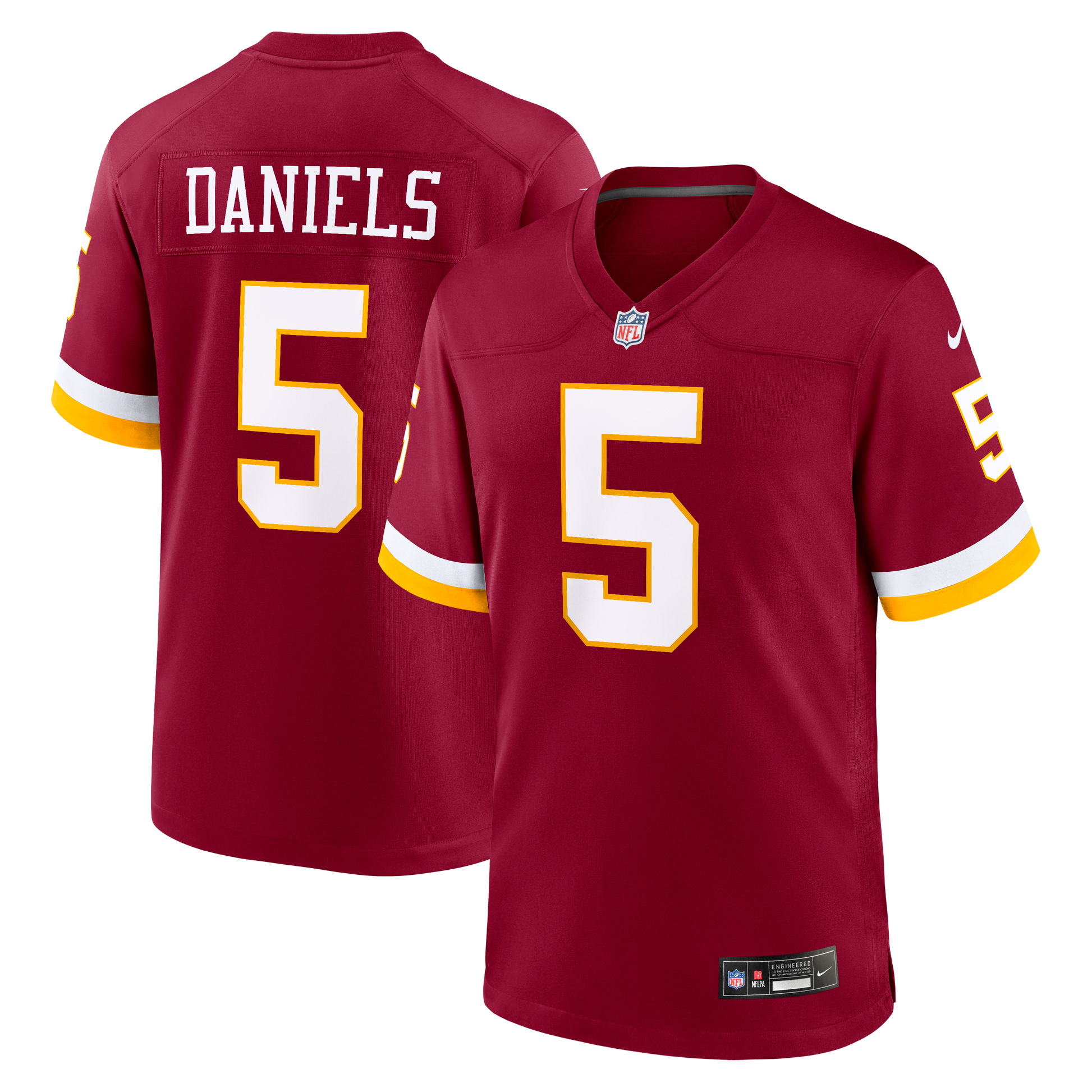 Jayden Daniels Alternate Game Jersey Black 16