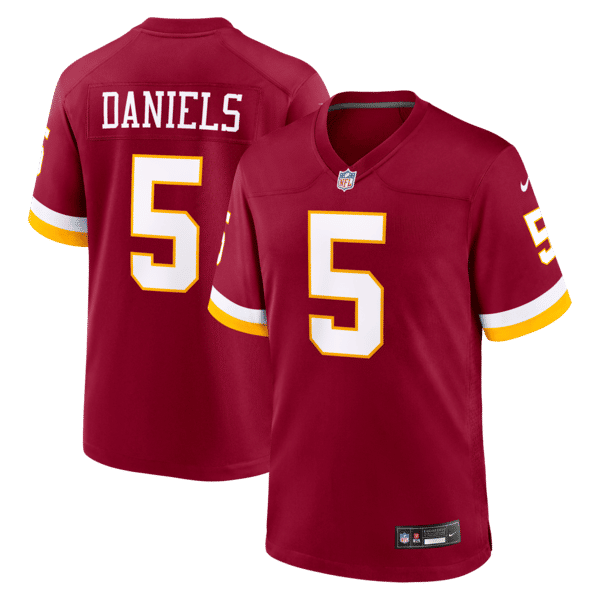 Jayden Daniels Game Jersey Burgundy 2