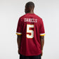 Jayden Daniels Game Jersey Burgundy 4
