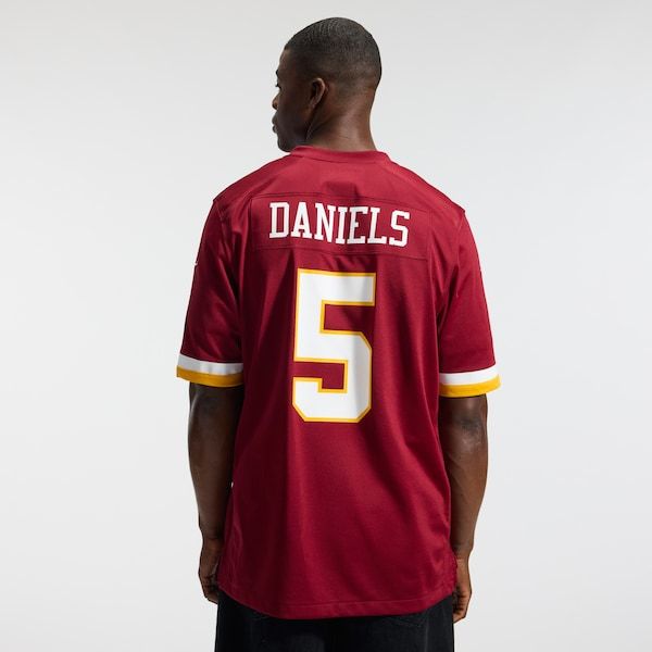 Jayden Daniels Game Jersey Burgundy 4