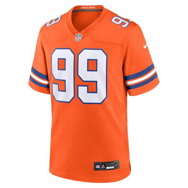 Zach Allen Alternate Game Jersey Orange 3