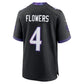 Zay Flowers Alternate Game Jersey Black 4