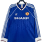 Manchester United 88/90 II Away Jersey - Long Sleeve Retro Version