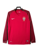 Portugal 2016 I Home Jersey - Long Sleeve Retro Version